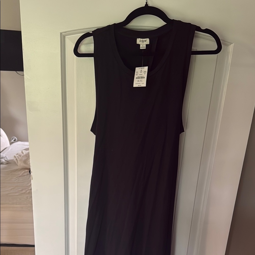 J Crew NWT cotton MIDI Dress with Tie back